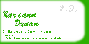 mariann danon business card